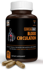 Clinical Daily Blood Circulation bottle with herbal blend supports leg comfort.
