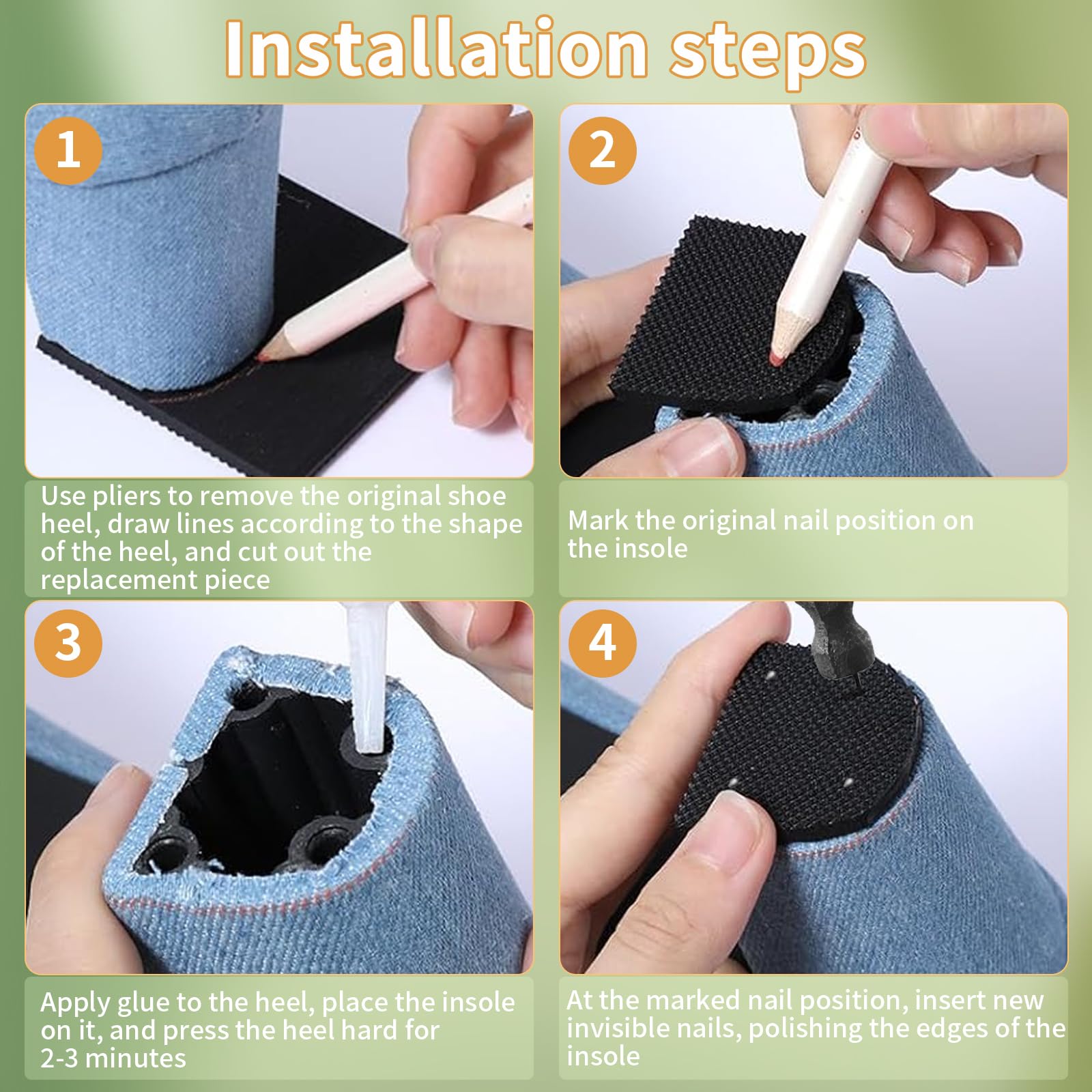 Clofiak replacement tips restore worn soles and extend heel life