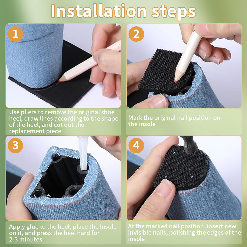 Clofiak replacement tips restore worn soles and extend heel life