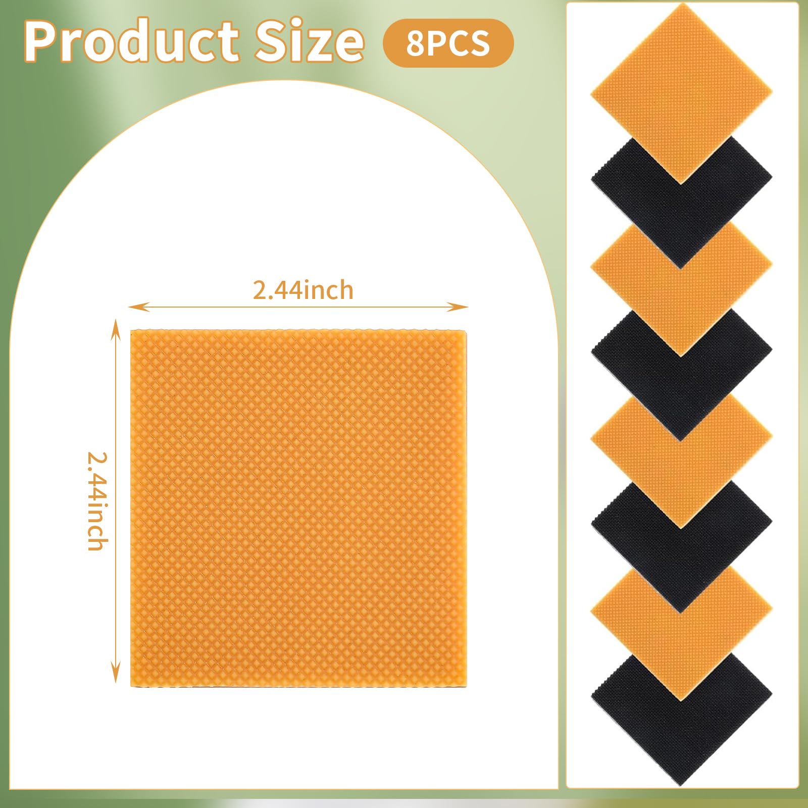 Clofiak patch with textured rubber surface for reliable grip on smooth floors