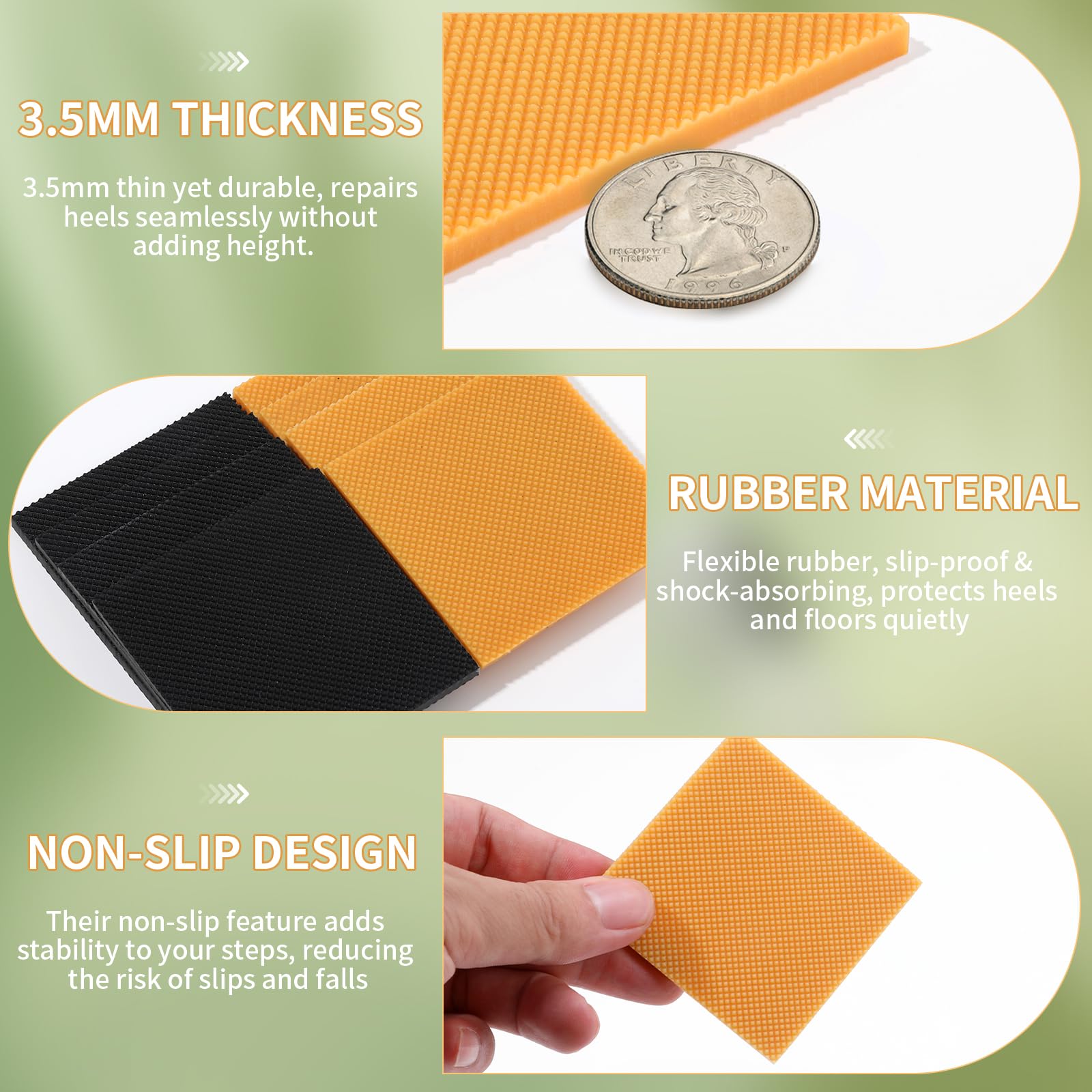 Clofiak trim-to-fit design allows customizable coverage on heels