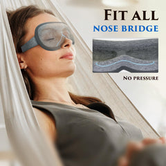 Clomay breathable memory foam liner stays comfortable through warm nights.