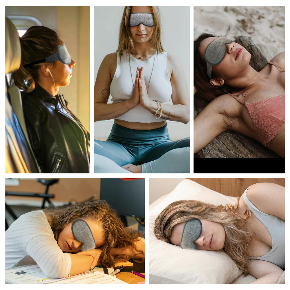 Clomay eye mask supports meditation sessions with focused darkness.