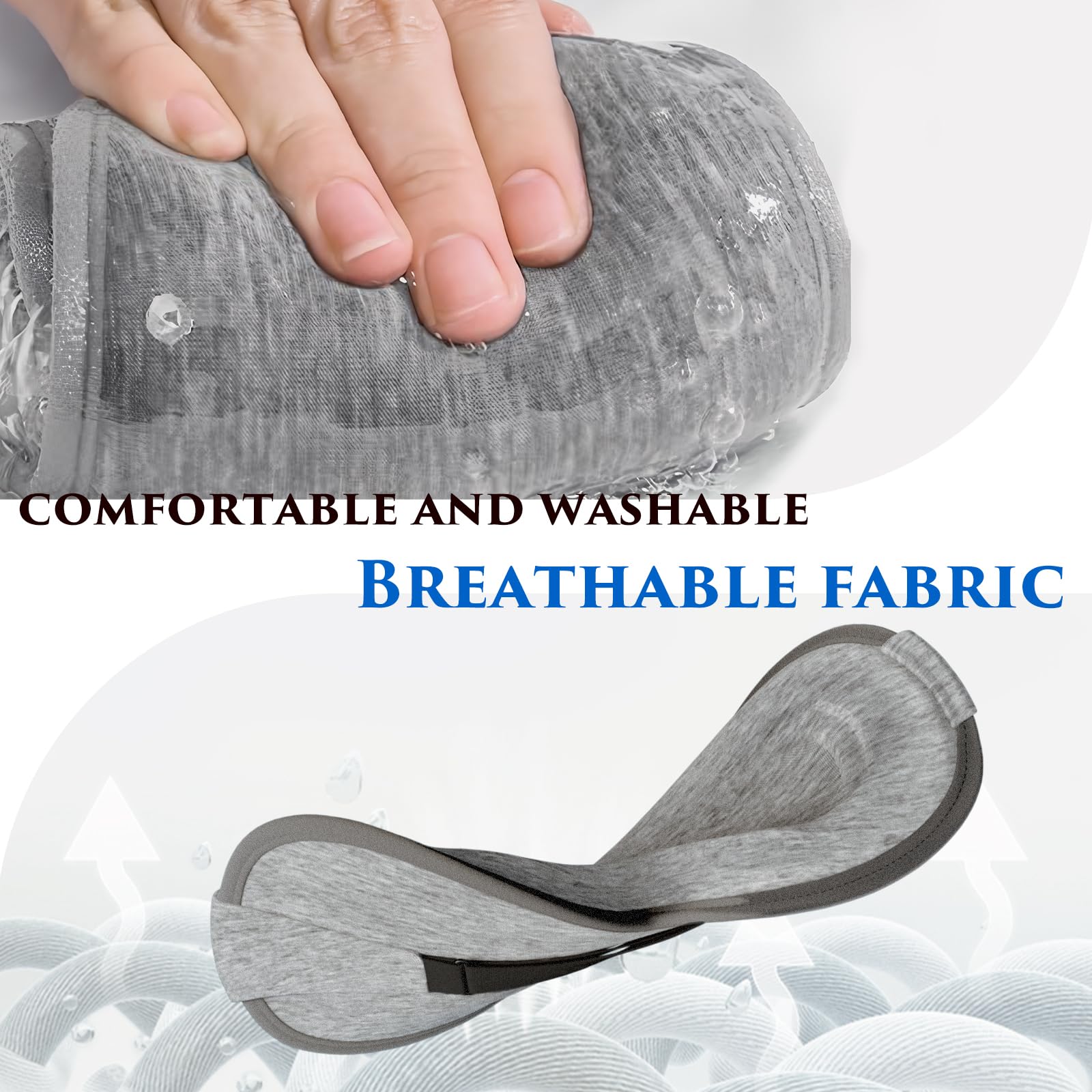 Clomay skin-friendly materials reduce irritation and prevent slipping during restless sleep.