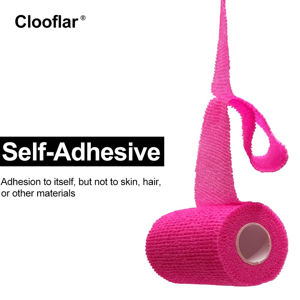 Clooflar vendaje cohesivo autoadhesivo sin residuo para piel sensible.
