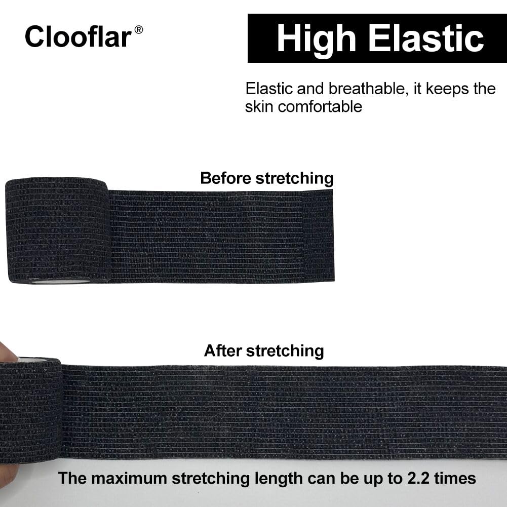 Clooflar elastic wrist tape demonstrates up to 2.2x stretch