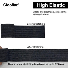 Clooflar elastic wrist tape demonstrates up to 2.2x stretch