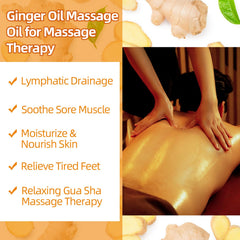 CLOTHES OF SKIN ginger oil on skin during a smooth glide massage