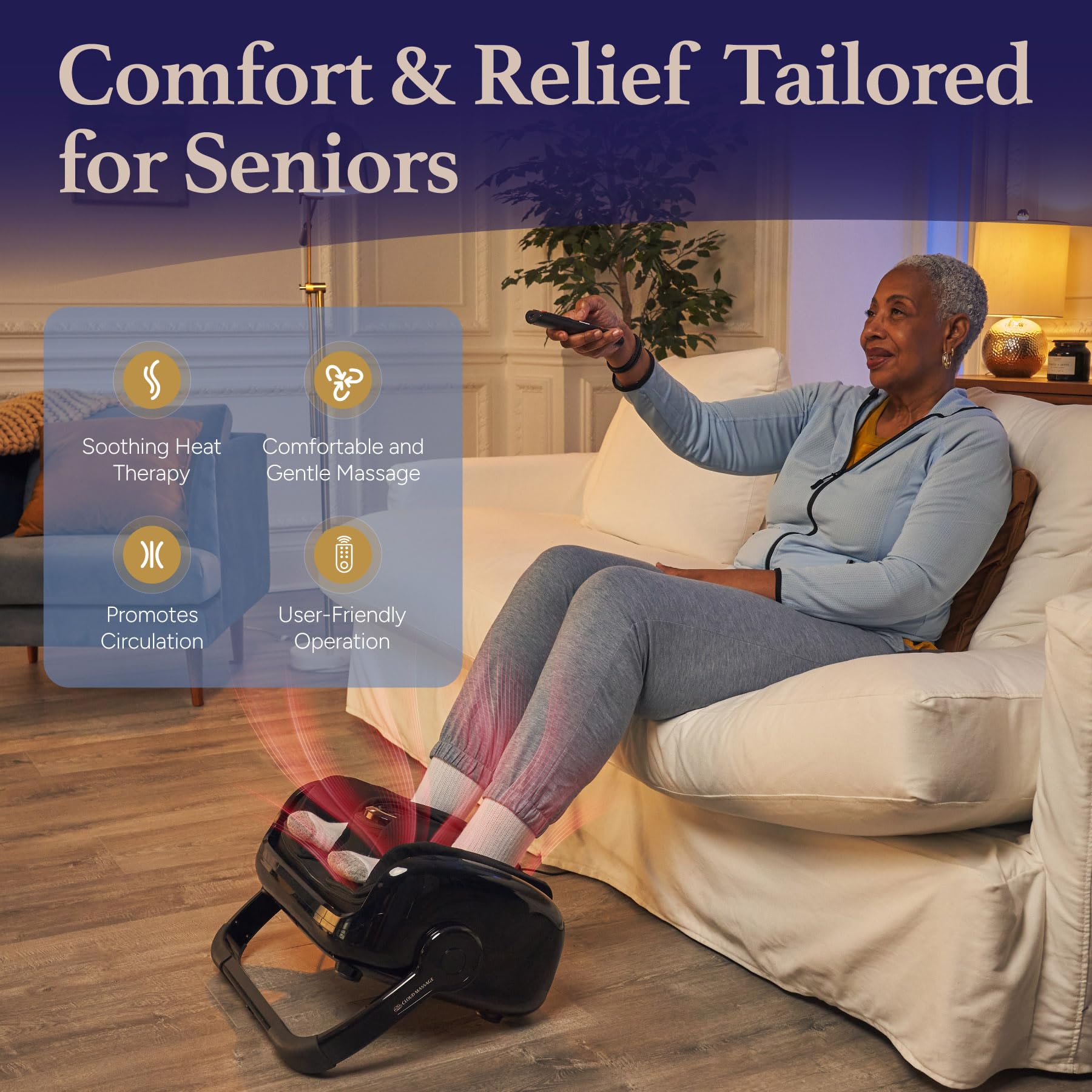 Intensities adjustable for customized foot massage