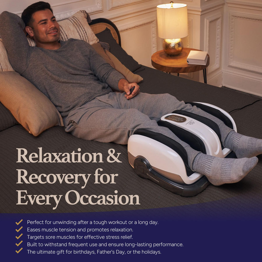 Cloud Massage Shiatsu Foot Massager with Heat control panel for easy heat and intensity