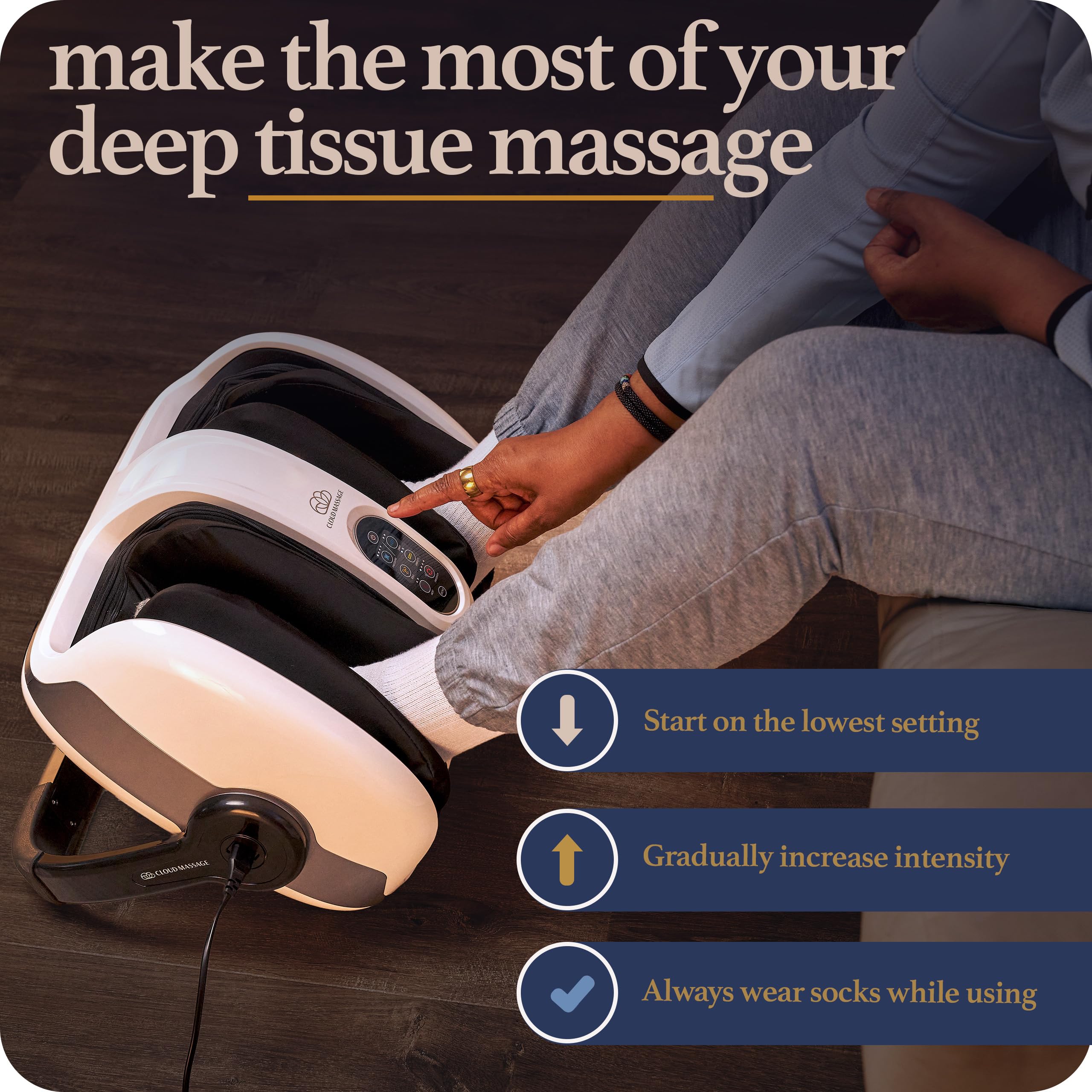 Cloud Massage Shiatsu Foot Massager with Heat gift-ready packaging for thoughtful wellness gifts