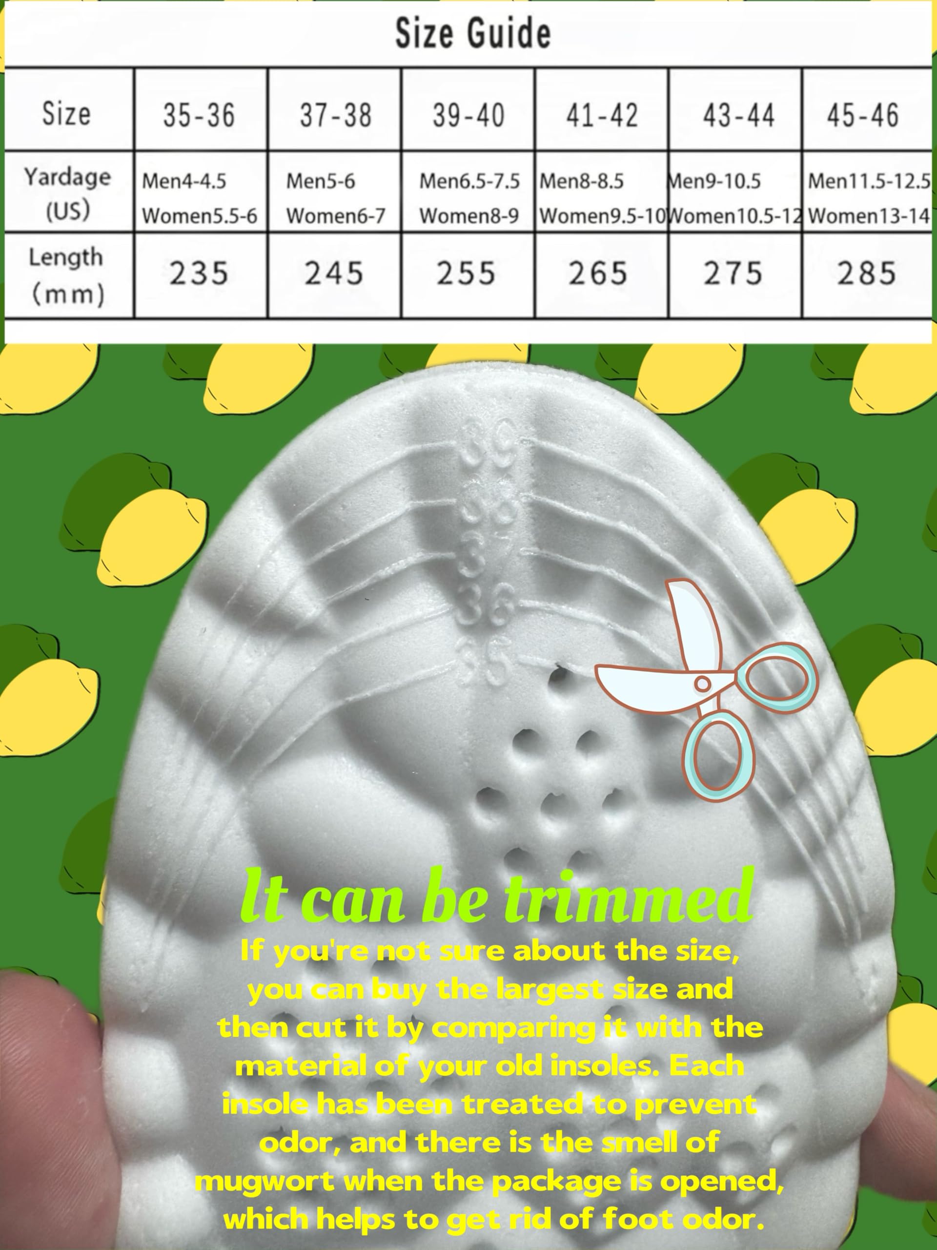 Cloud Soles 4D memory foam insoles for men in gray.