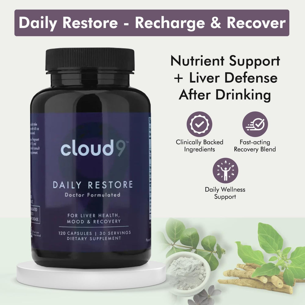 Cloud9 Daily Restore NAC ingredient closeup for liver and antioxidant support.