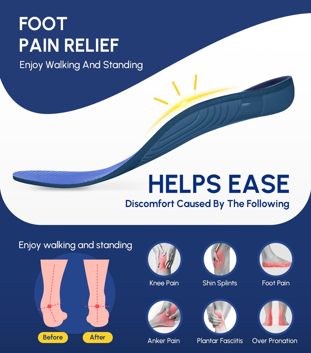 Cloudflo high-arch insoles deliver cushion and stability for standing jobs.