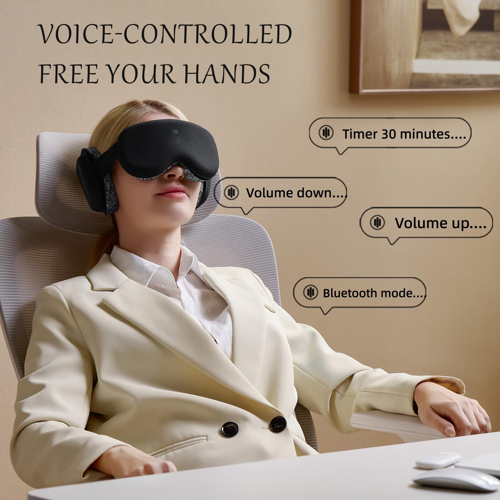 CLOZIAS Sleep Headphones breathable fabric keeps you comfortable while sleeping.