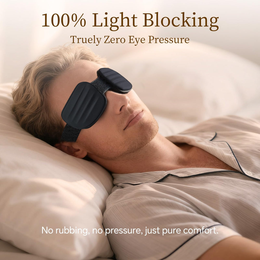 CLOZIAS breathable material sleep mask stays cool and gentle on skin