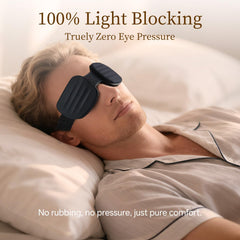 CLOZIAS breathable material sleep mask stays cool and gentle on skin
