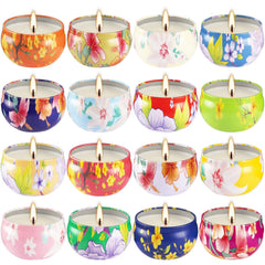 CLTNIKET 16-pack candle with rose-pattern enhances ambience and decor.