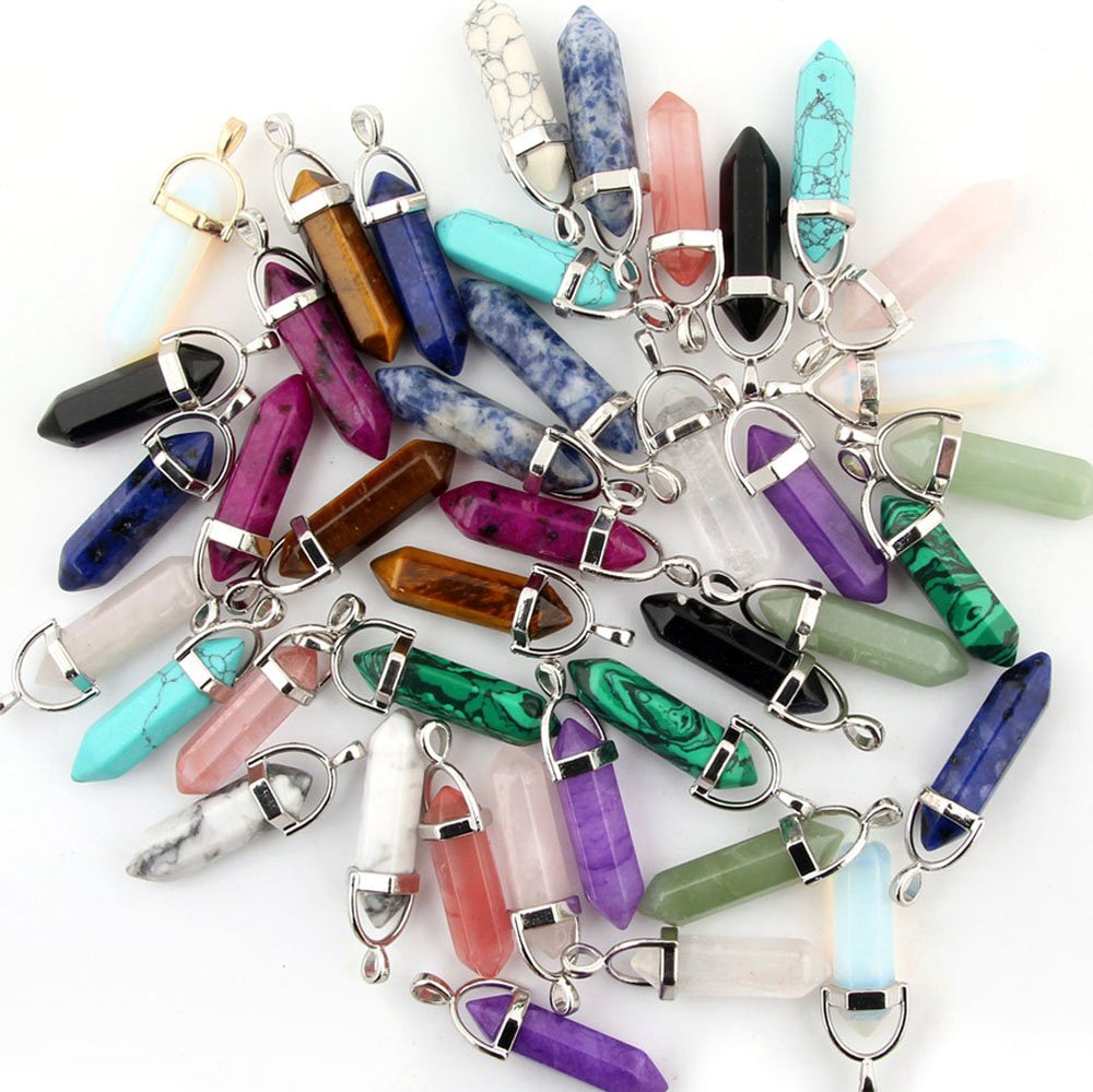 CMIDY Sugilite quartz crystal pendant set for colorful DIY jewelry