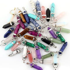 CMIDY Sugilite quartz crystal pendant set for colorful DIY jewelry