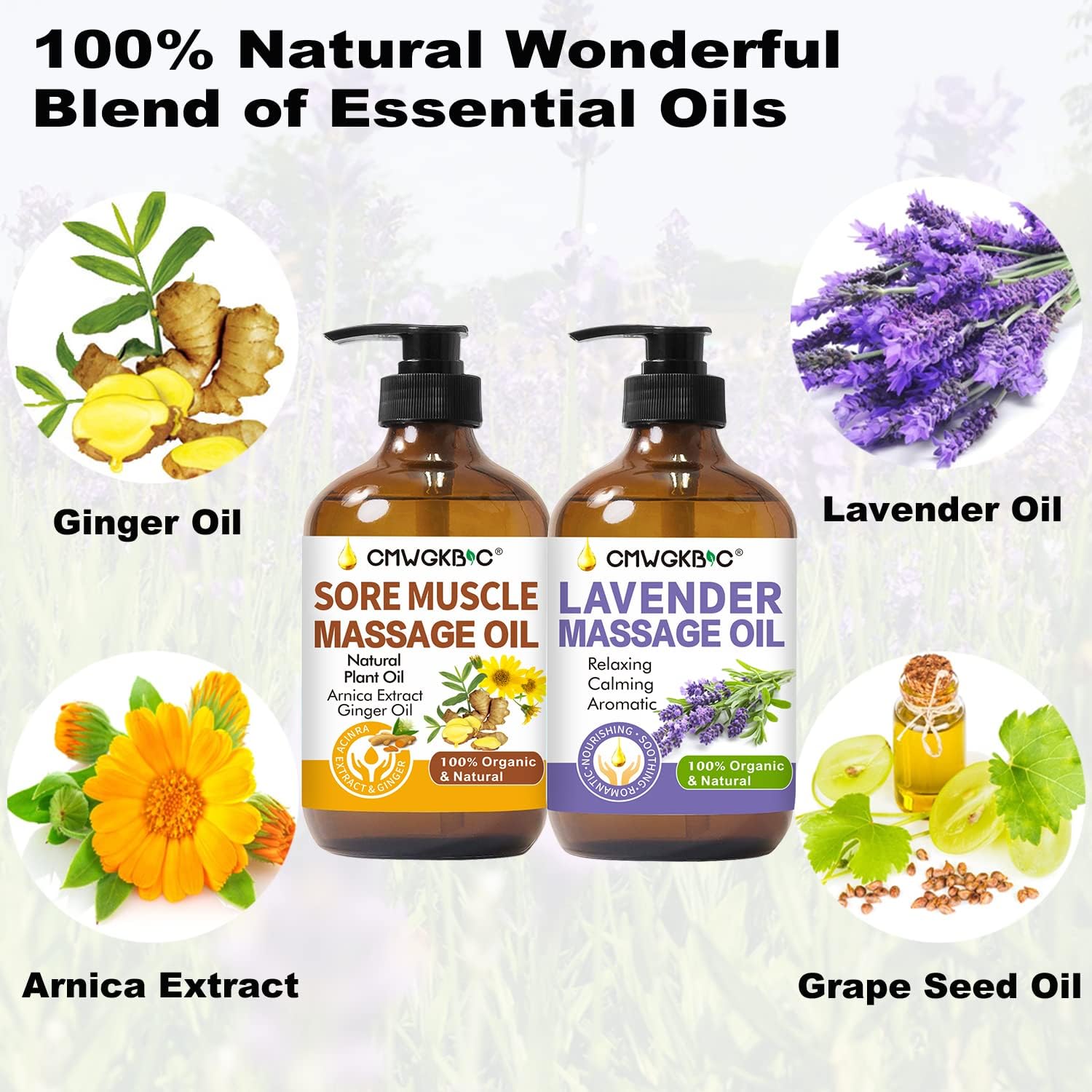 CMGWKBC relaxing scene of oil and massage ease at home