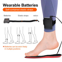 CNaiyunpin heated insoles 5000mAh battery delivers long-lasting warmth