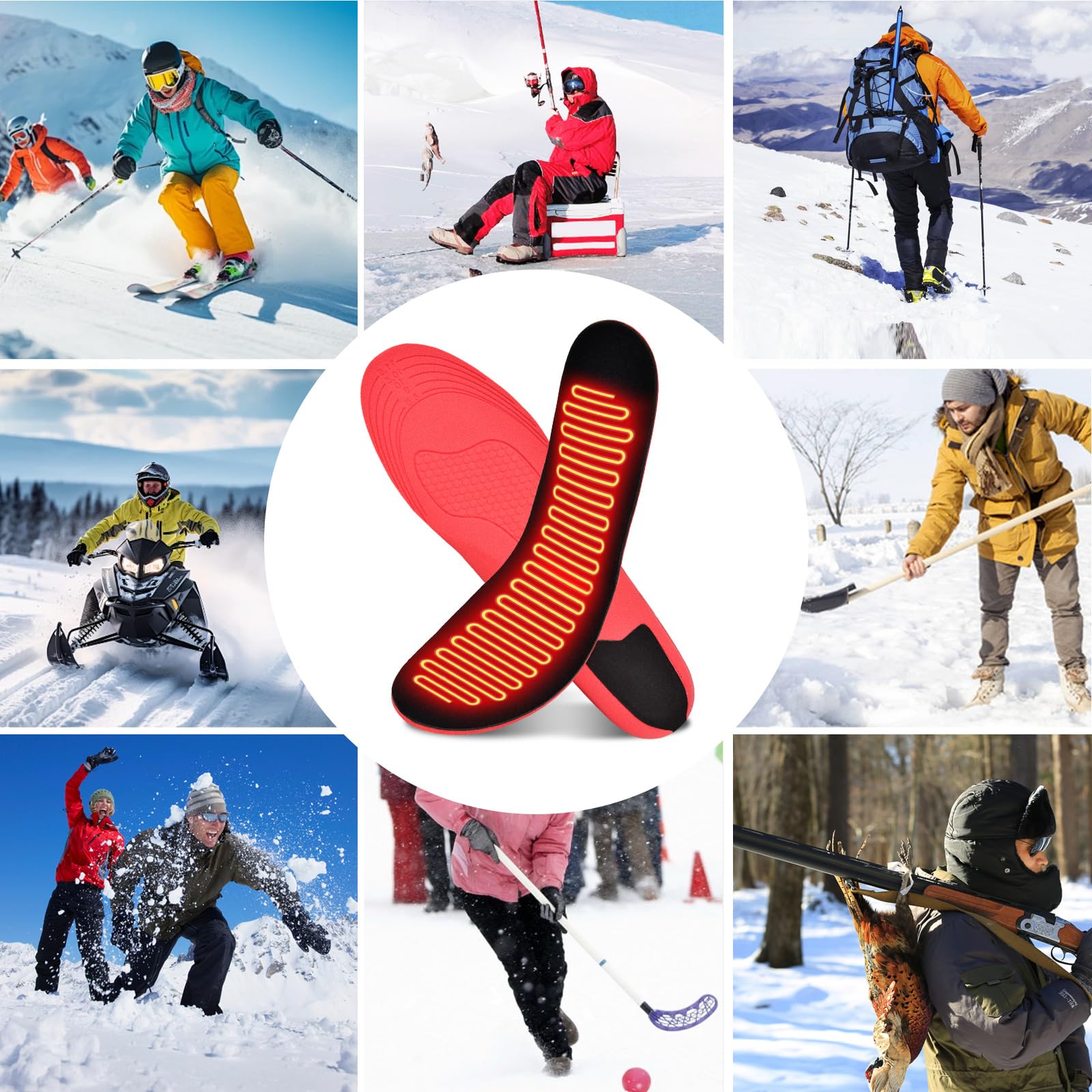 CNaiyunpin heated insoles quick setup and easy battery attachment