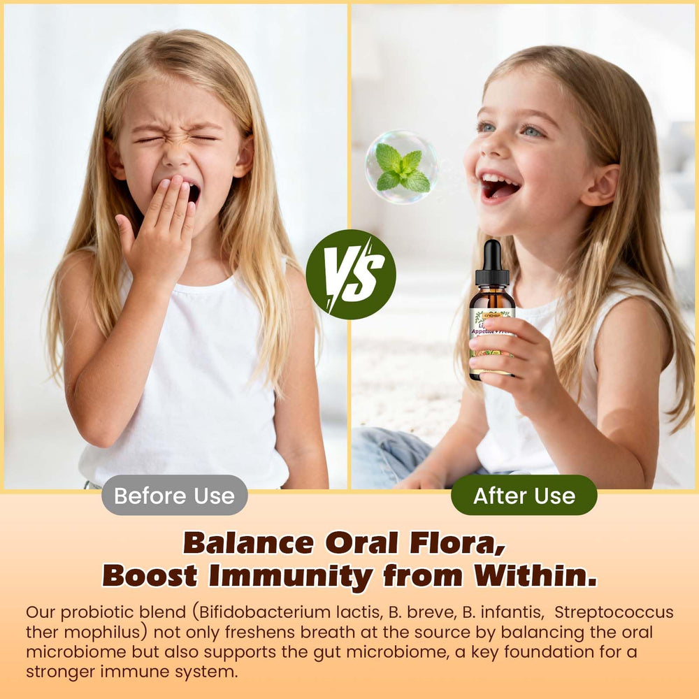 Vitamins B1, B6, B12, D3 and zinc icons on CNCHEF drops packaging.