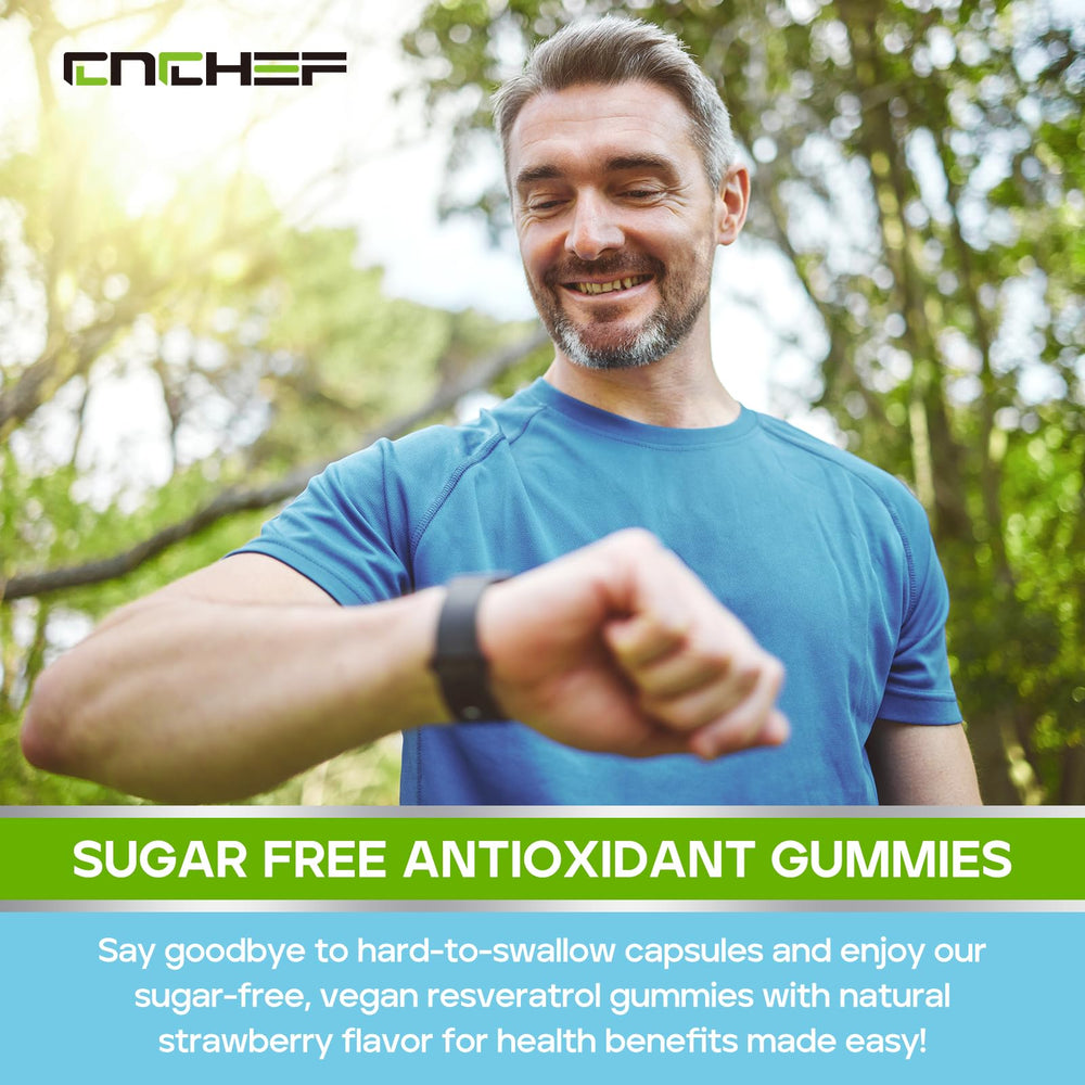 Strawberry-flavored CNCHEF gummies for easy daily wellness.