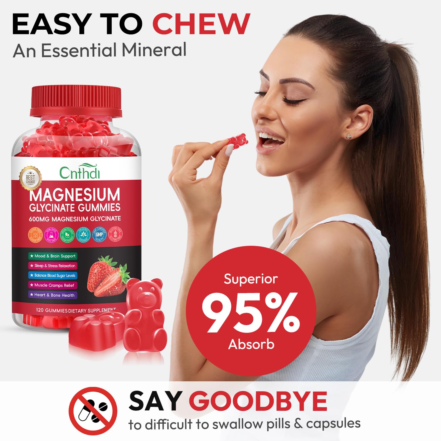 CNFHDI bottle and label detailing magnesium and vitamin blend