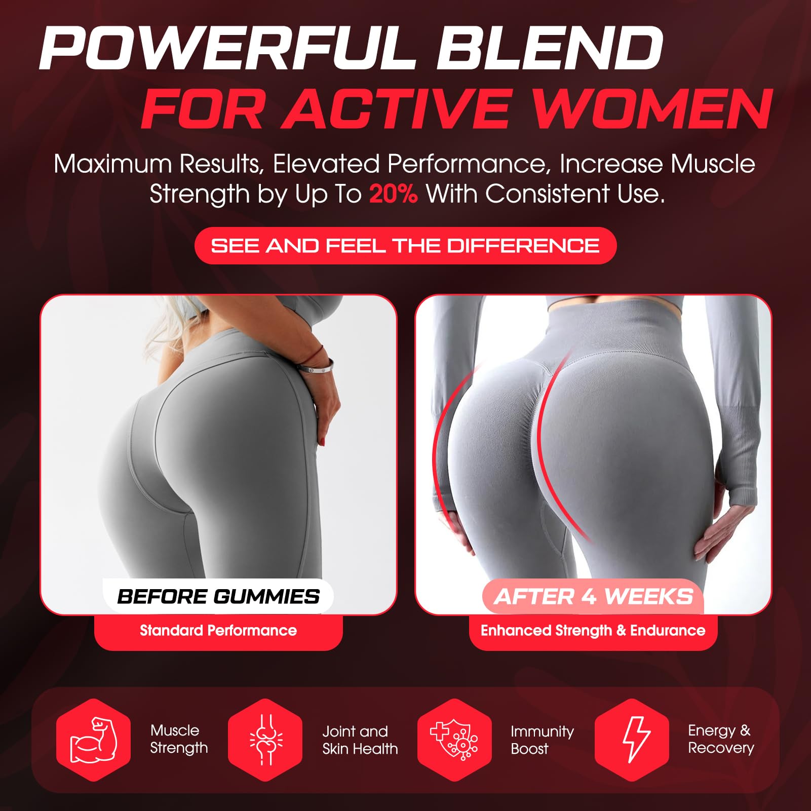 CNFHDI creatine gummies bcaa 2-1-1 visual for post-workout recovery support.