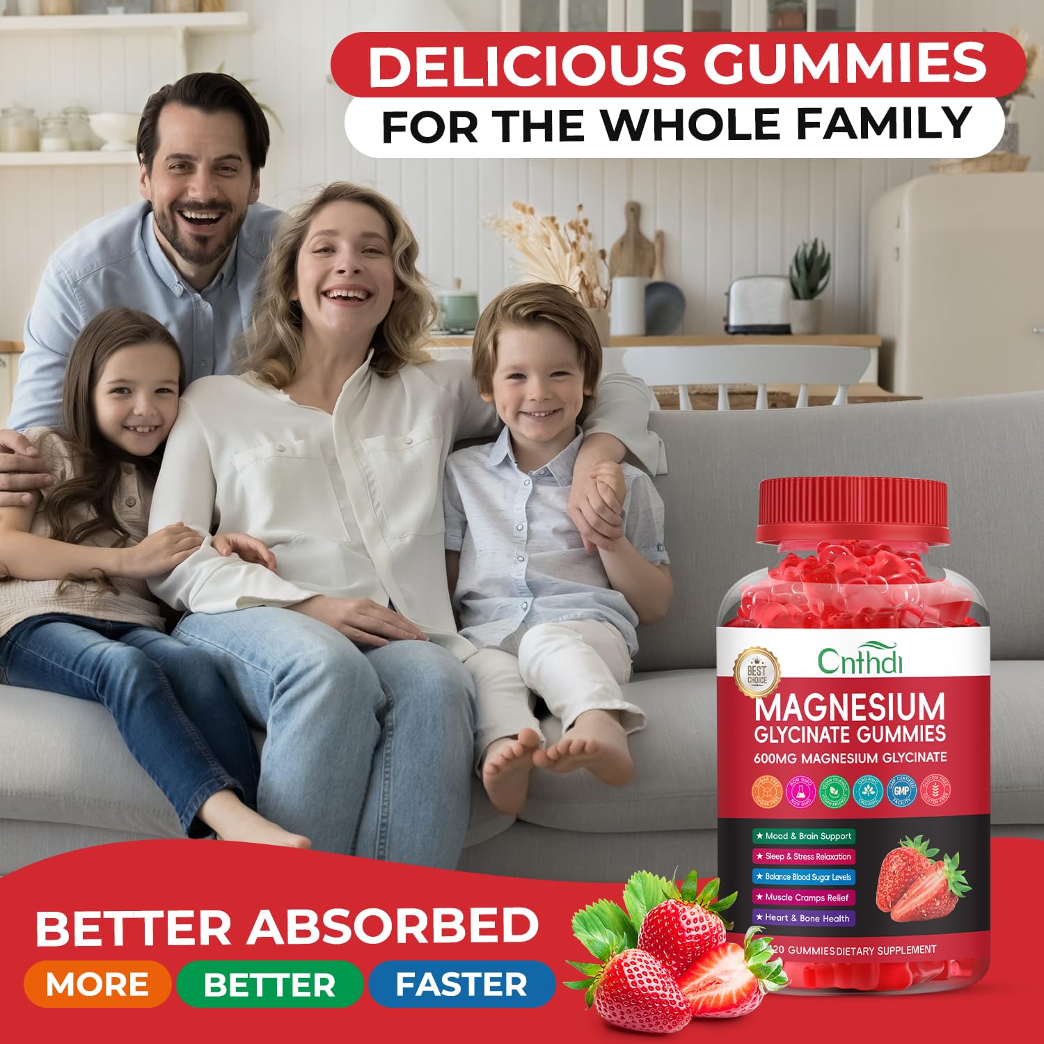 CNFHDI gummies serving size with measuring spoon for easy dosing