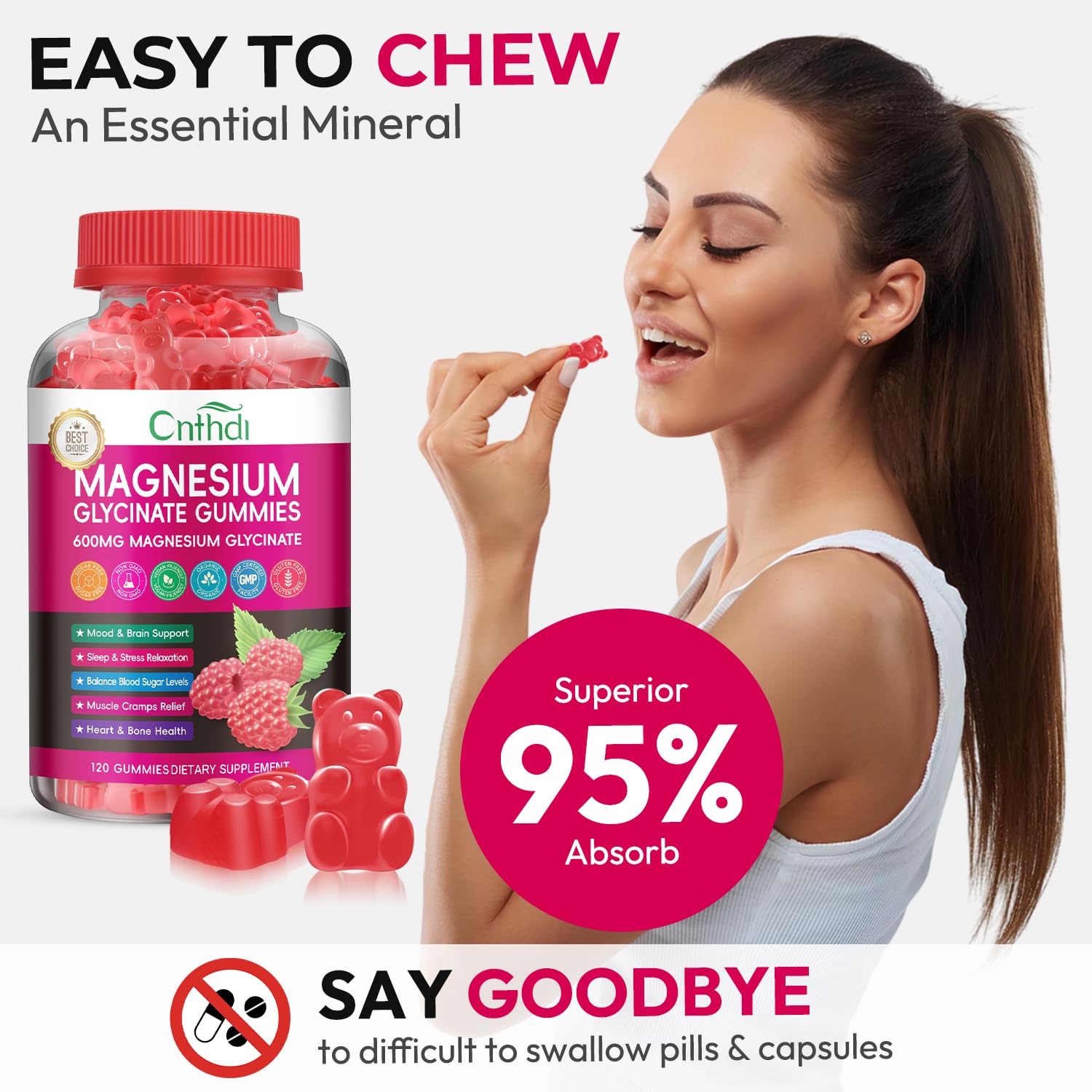 CNFHDI gummies suitable for adults and kids before bedtime.