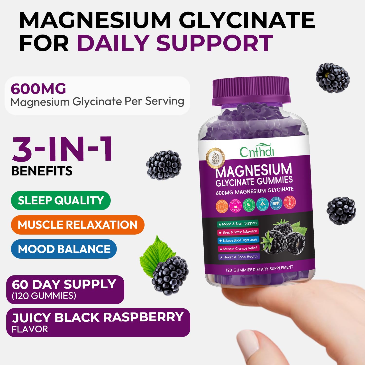 GMP-certified manufacturing context shown for CNFHDI gummies