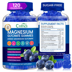 CNFHDI Magnesium Glycinate Gummies bottle for convenient nightly relaxation support.