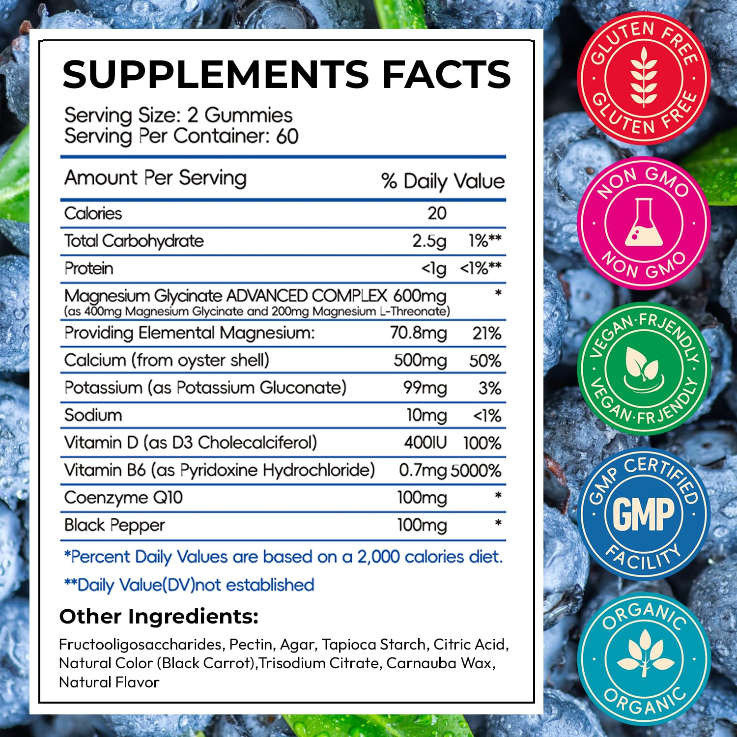 CNFHDI gummies closeup showing blueberry flavor and soft texture for daily intake.