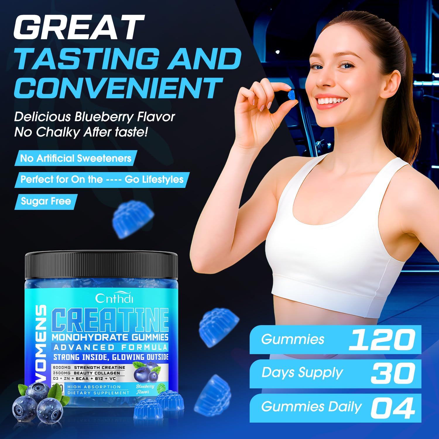 CNFHDI bottle in a gym bag—on-the-go training support.