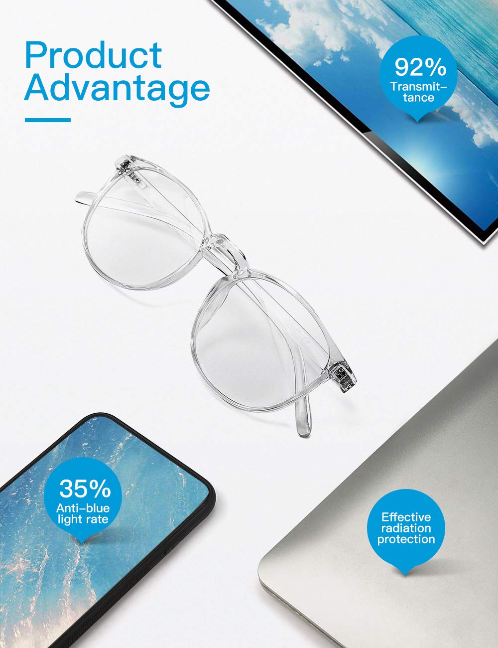 CNLO lightweight TR90 frame glasses offer all-day comfort and durability