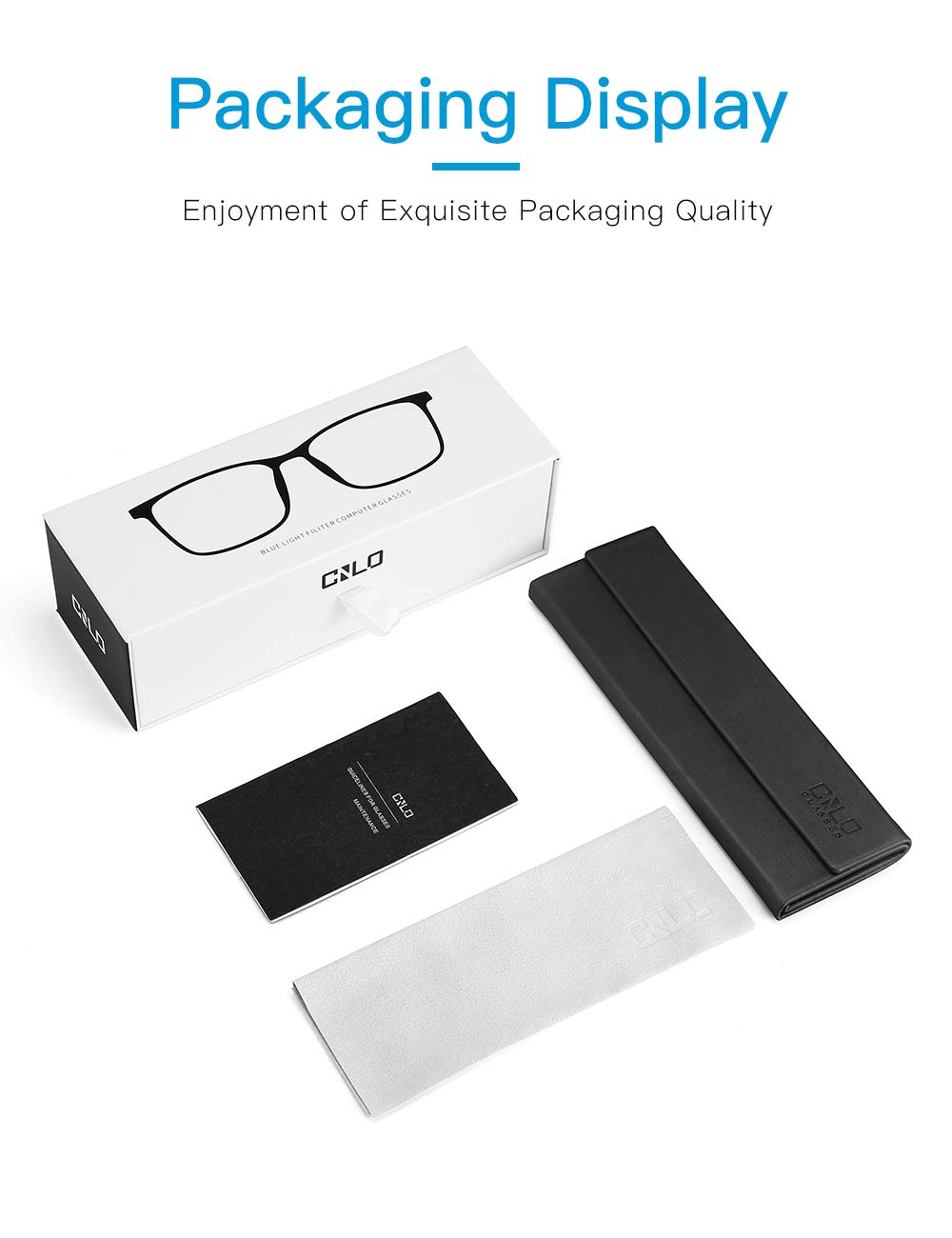 CNLO removable lens prescription-ready glasses accept your prescription lenses easily