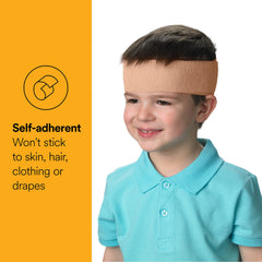 Coban 1584 tan wrap providing light compression for comfortable support
