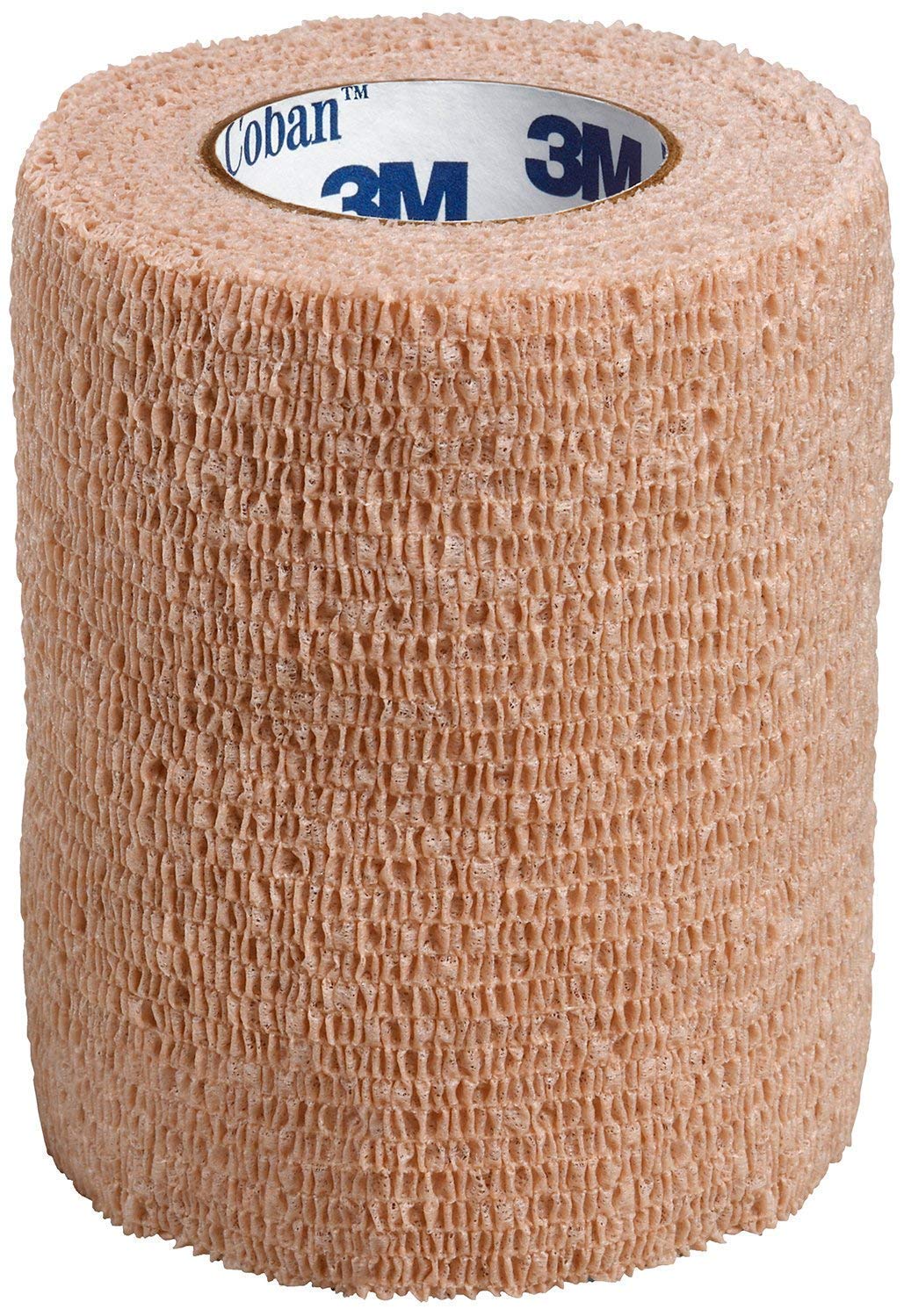 Coban elastic self-adherent bandage beige 3x5yd secures dressings with light compression