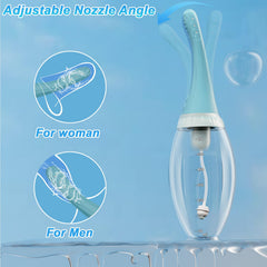 Cocenissy Adjustable Nozzle image demonstrates curved design to fit anatomical pathways with smoother entry.
