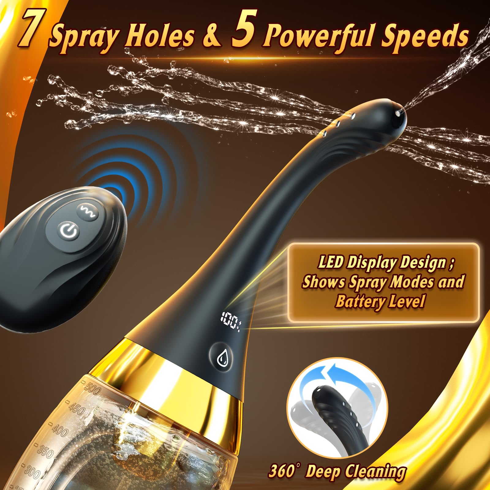 Cocenissy bendable nozzles flex to match body curves for comfortable cleansing.