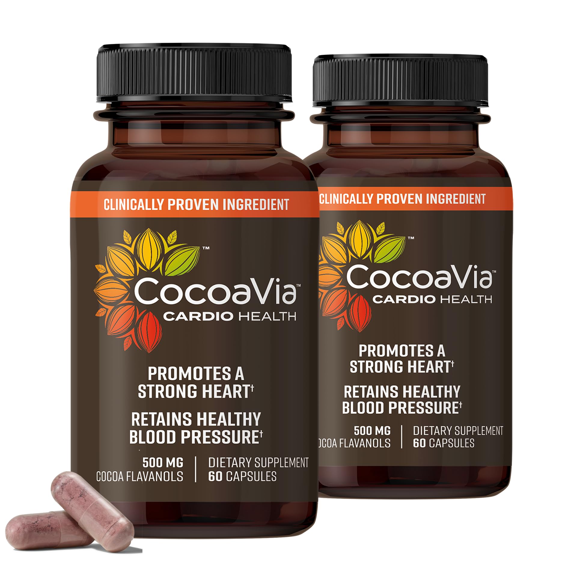 CocoaVia Cardio Health bottle displayed on a shelf, inviting daily use.