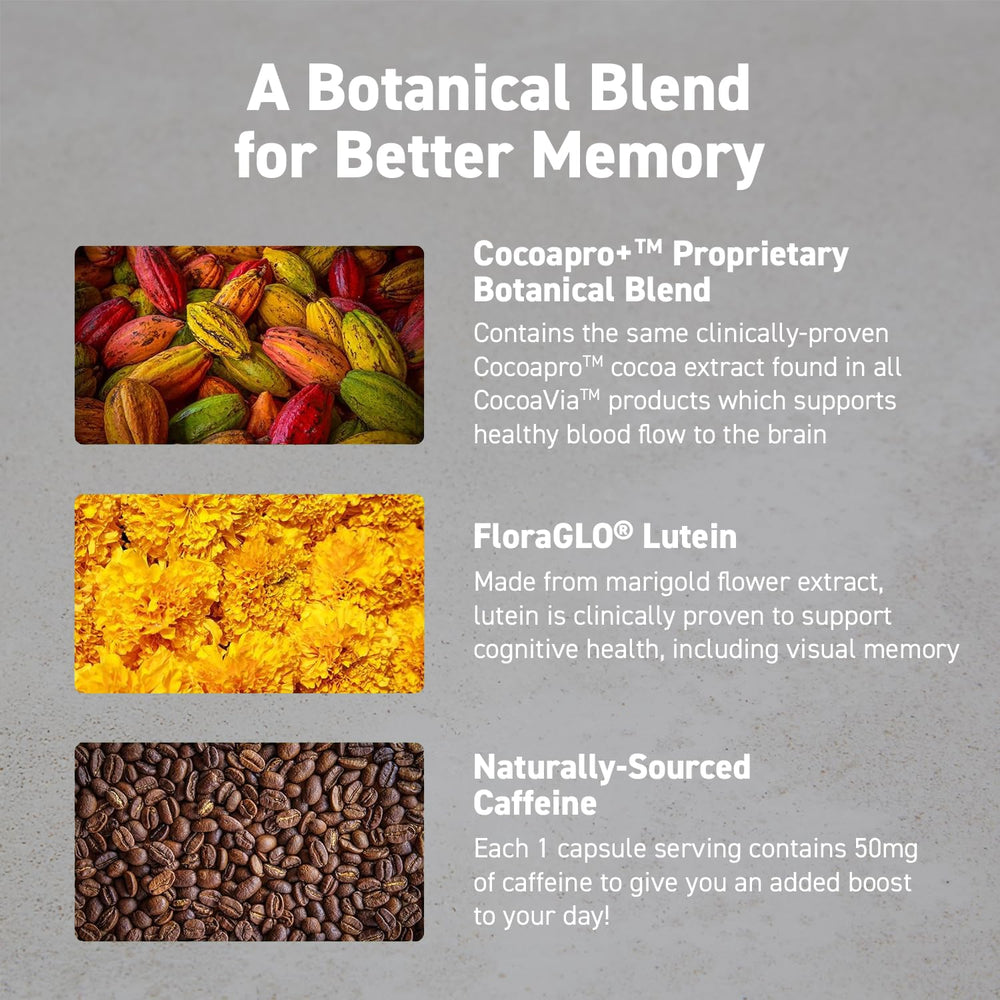 CocoaVia Cocoapro flavanol blend close-up underscores scientifically formed cocoa extract.