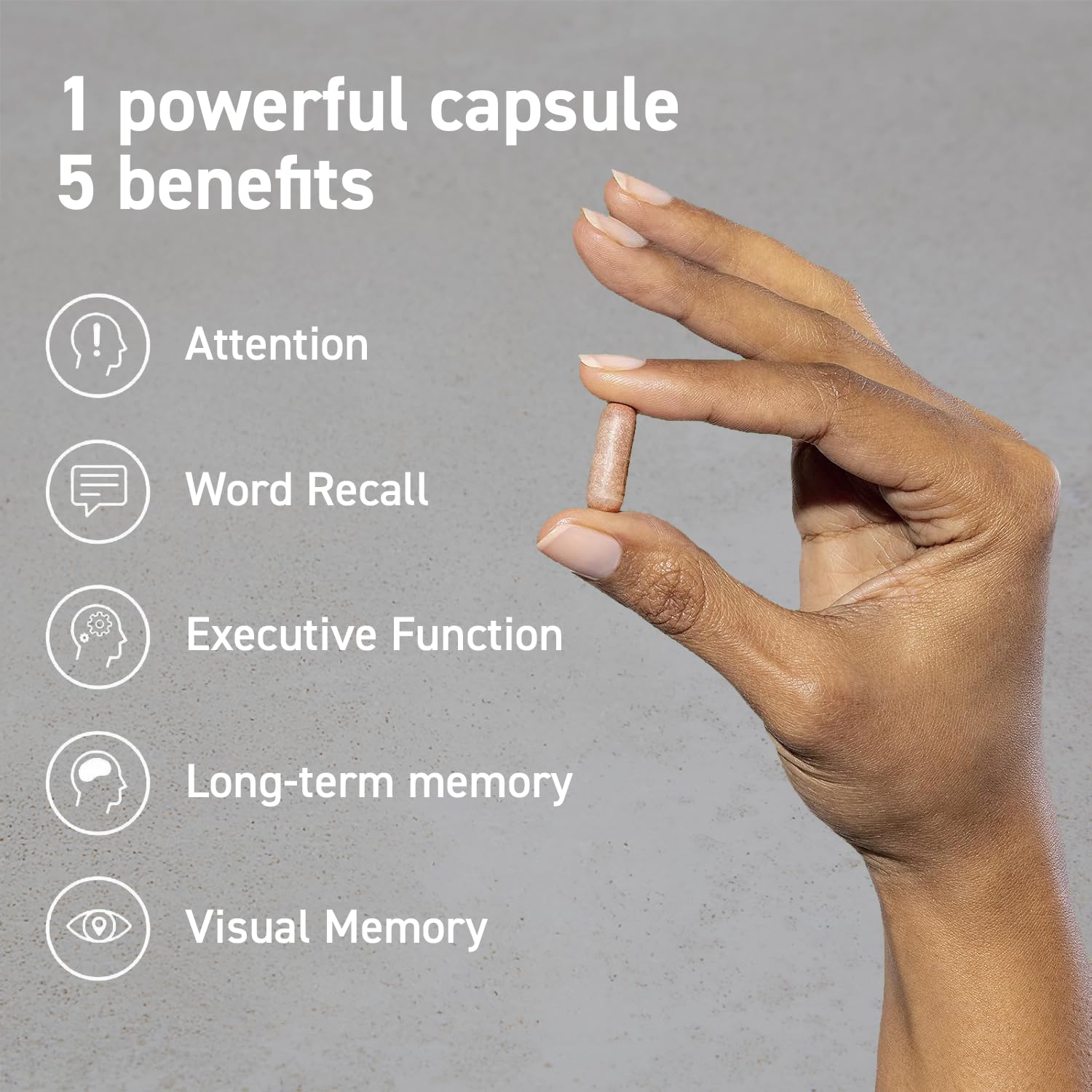 CocoaVia Memory & Focus label detail with Cocoapro+ and lutein ingredients.