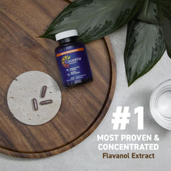 CocoaVia Memory+ capsules close-up for daily intake.