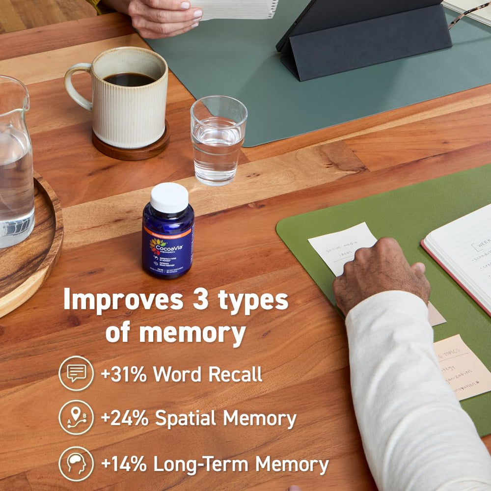 Three capsules per serving prepared with food, aligned for daily use.