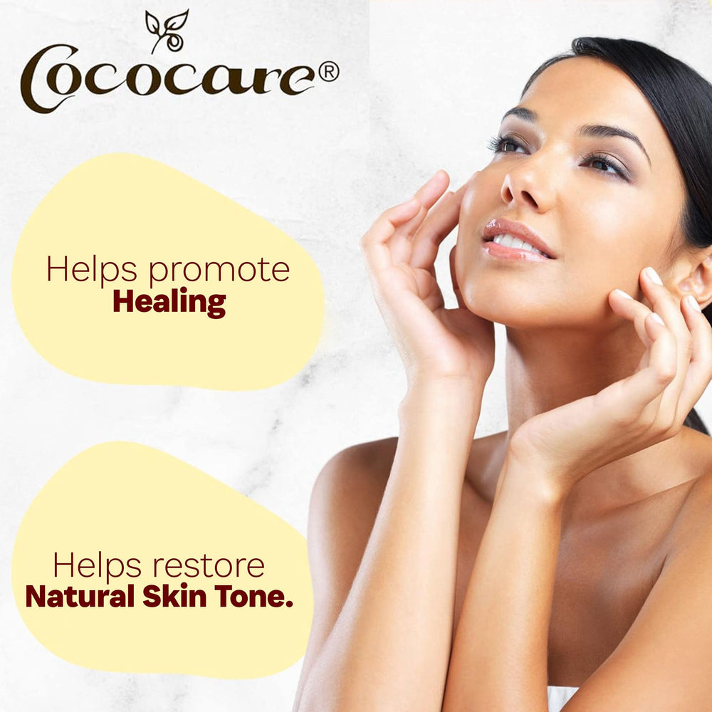 COCOCARE Vitamin E Oil texture close-up highlighting silky, non-greasy finish
