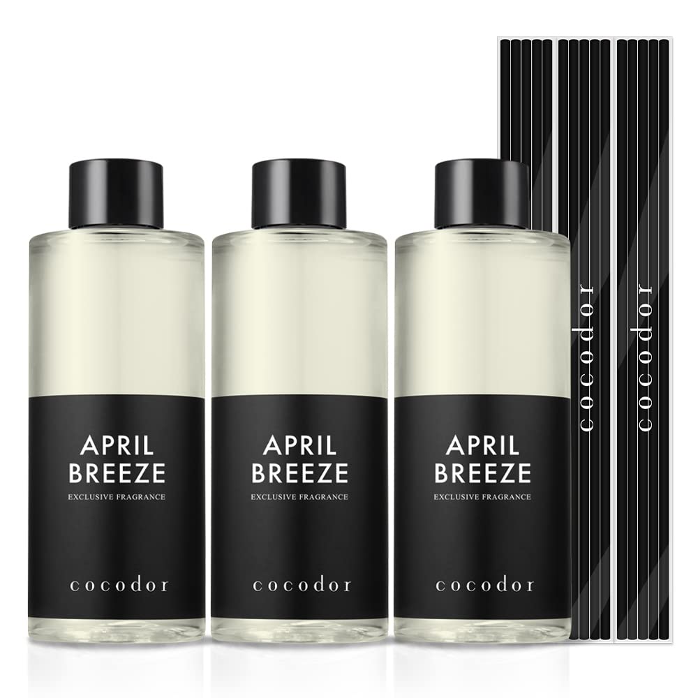 Cocod'or April Breeze refill bottle delivers long-lasting aroma for living spaces.